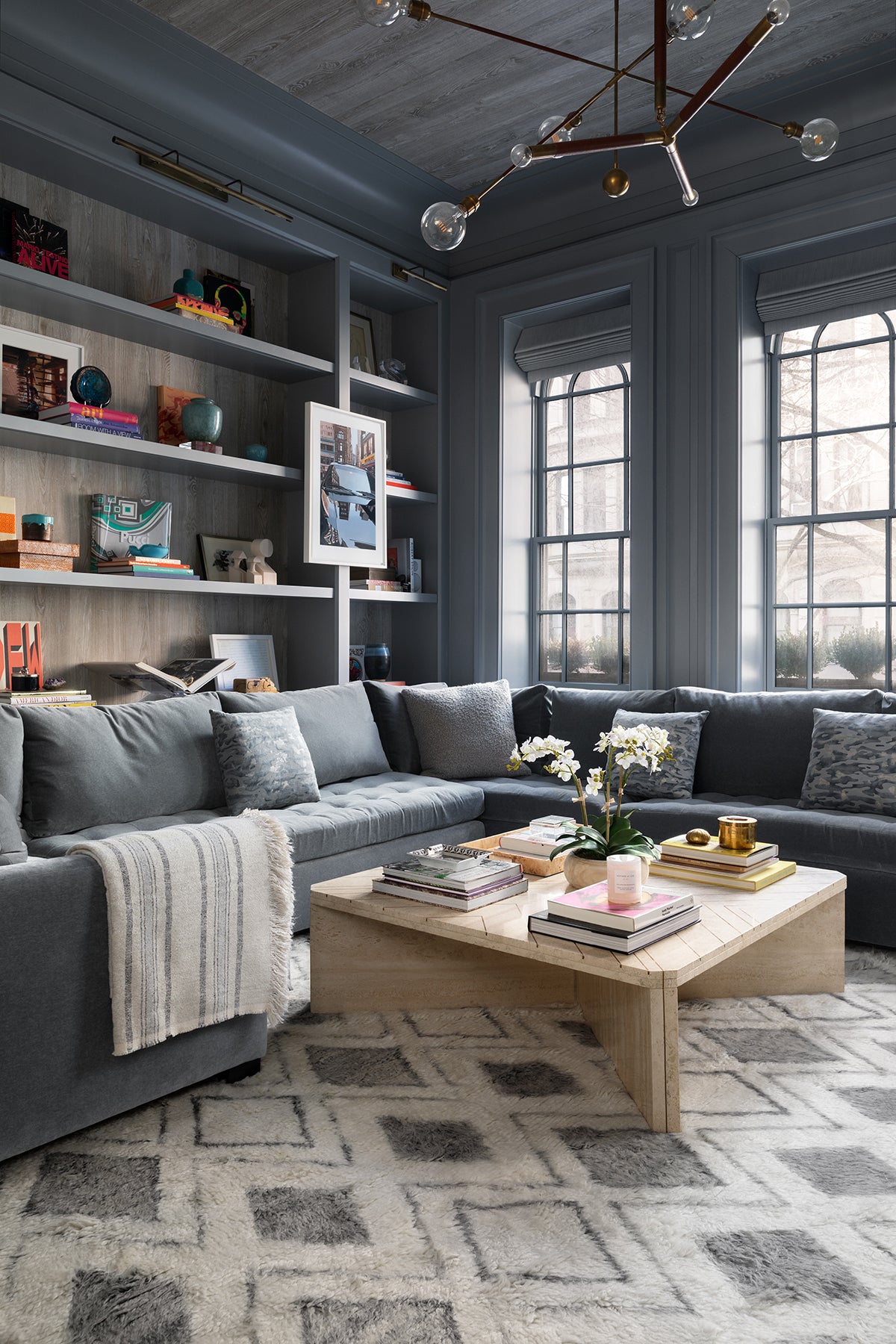 Faux Phalaenopsis Orchids in Wood Bowl – ASHLEY STARK HOME