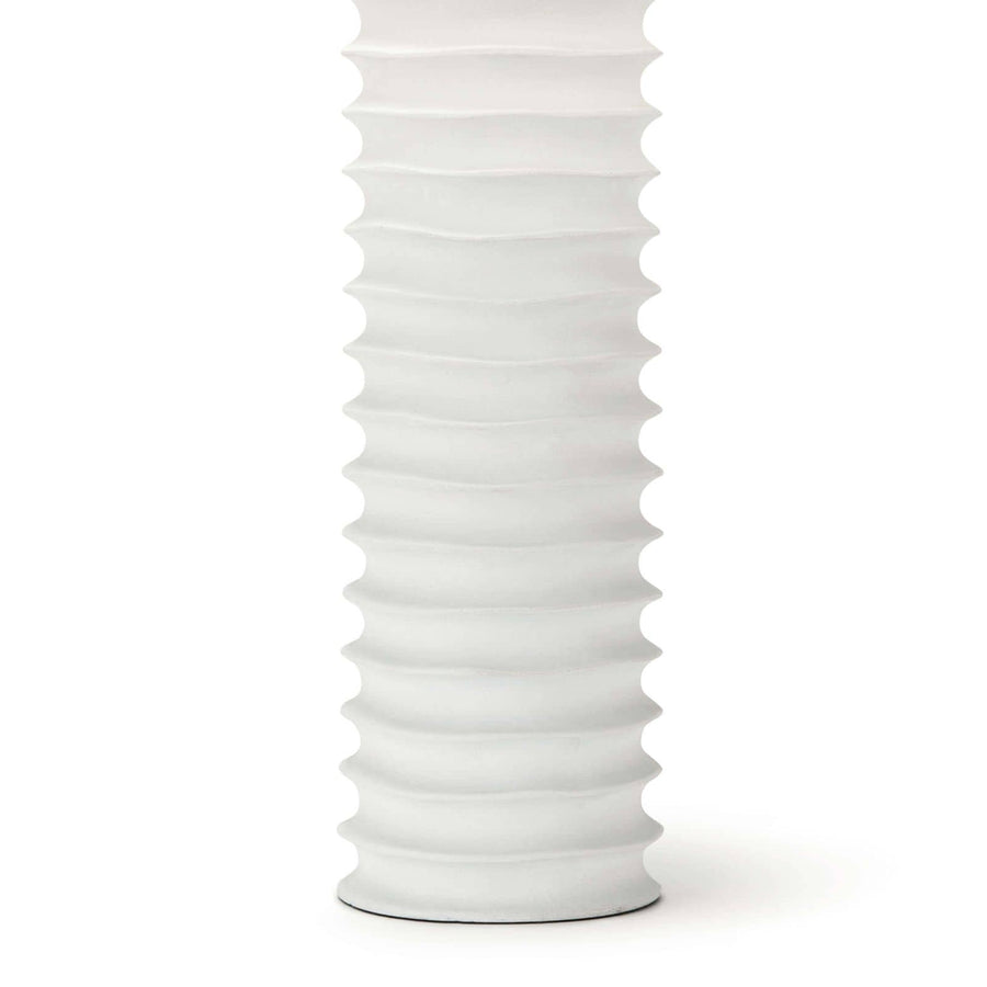 Nabu Metal Column Table Lamp White