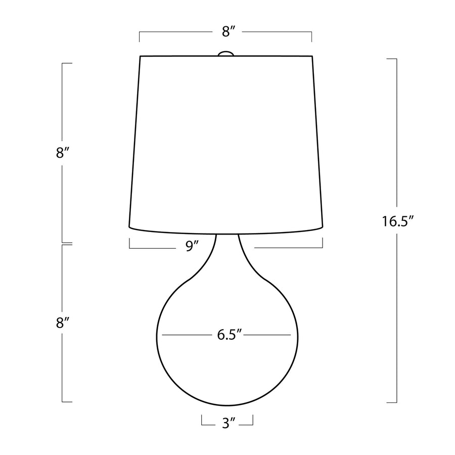 Noa Travertine Mini Lamp