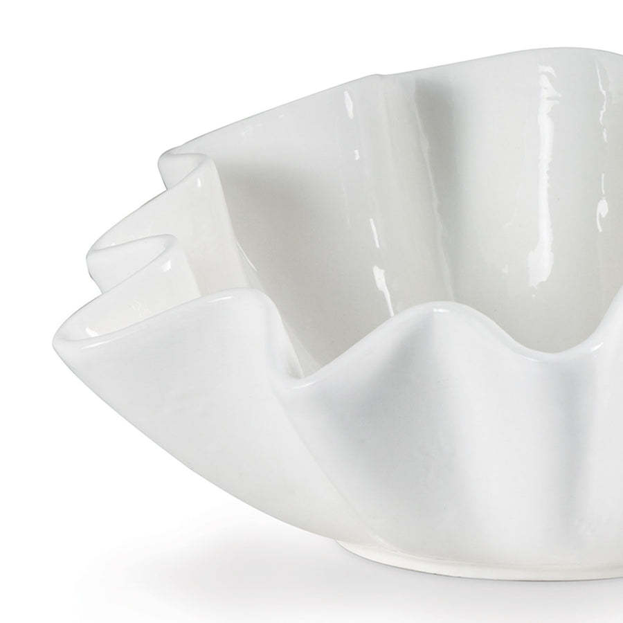 Ruffle Ceramic Medium Bowl