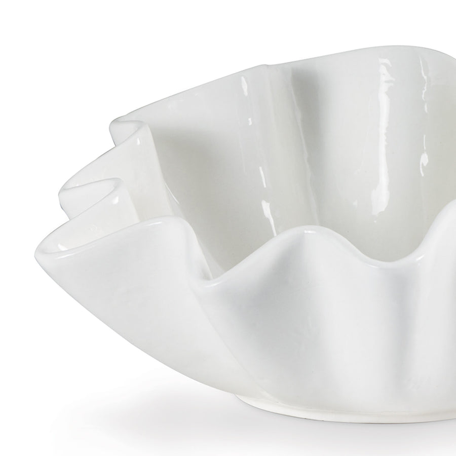 Ruffle Ceramic Large Bowl