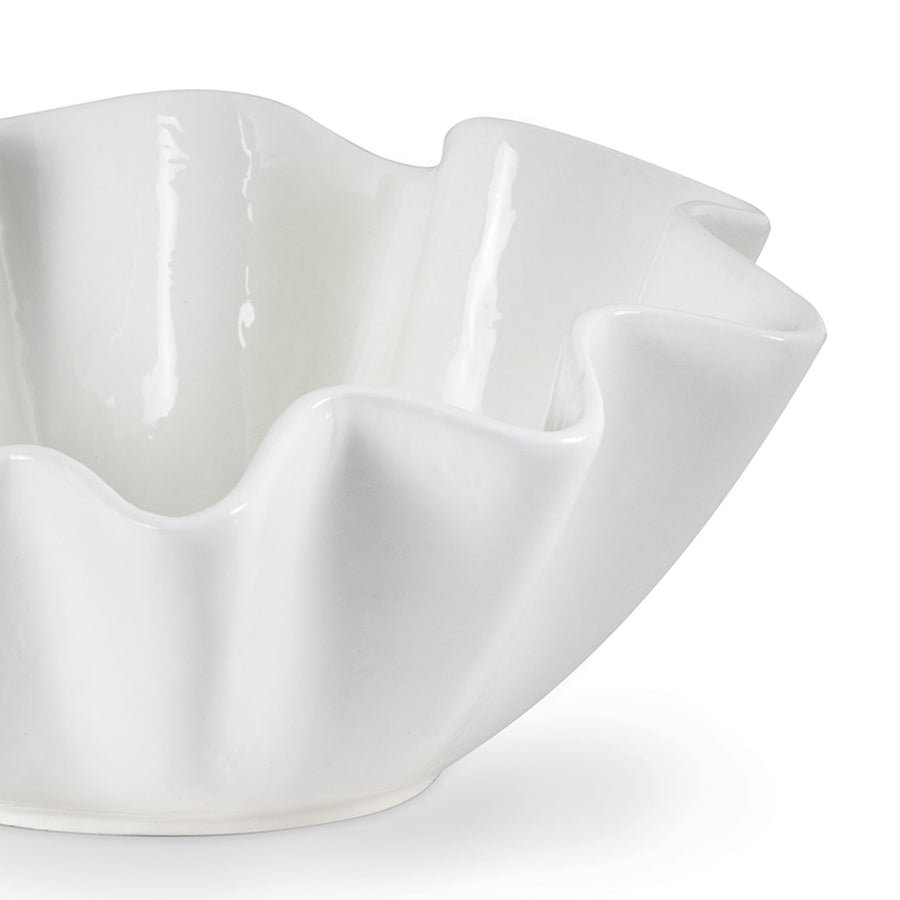 Ruffle Ceramic Large Bowl