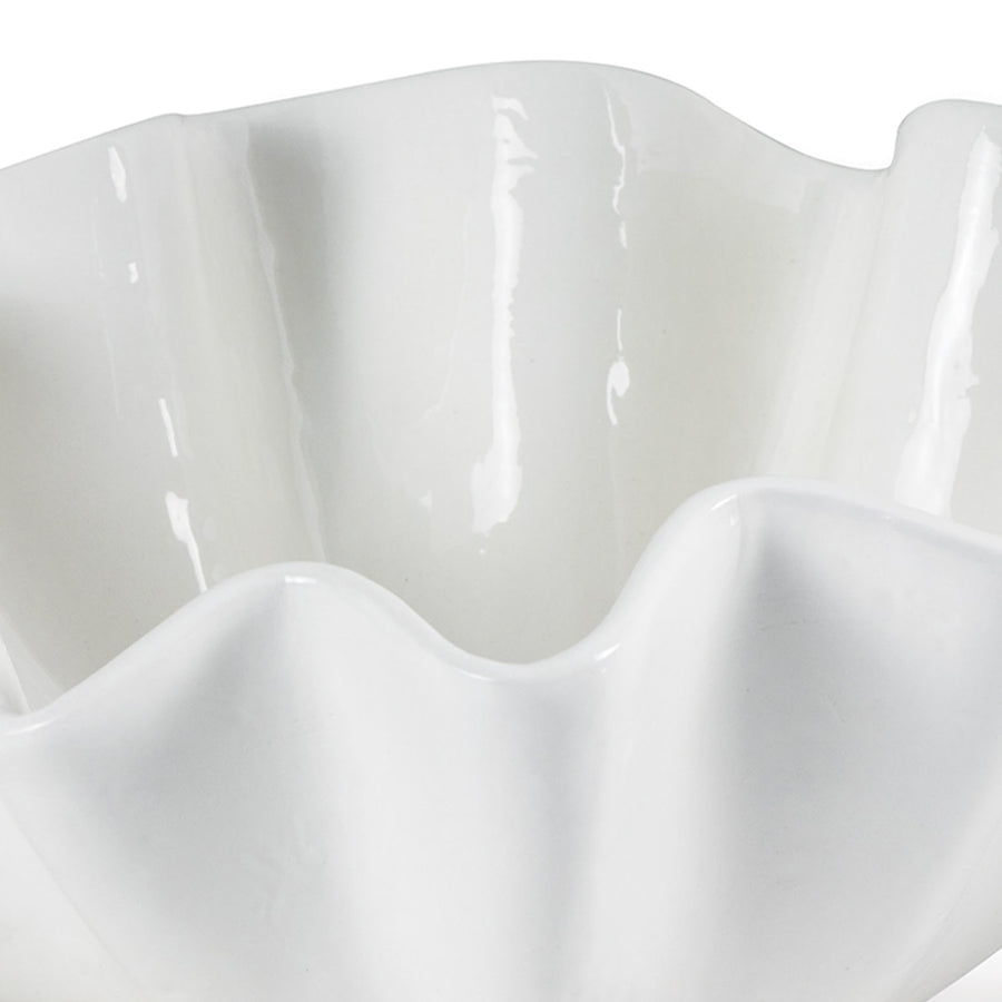 Ruffle Ceramic Large Bowl