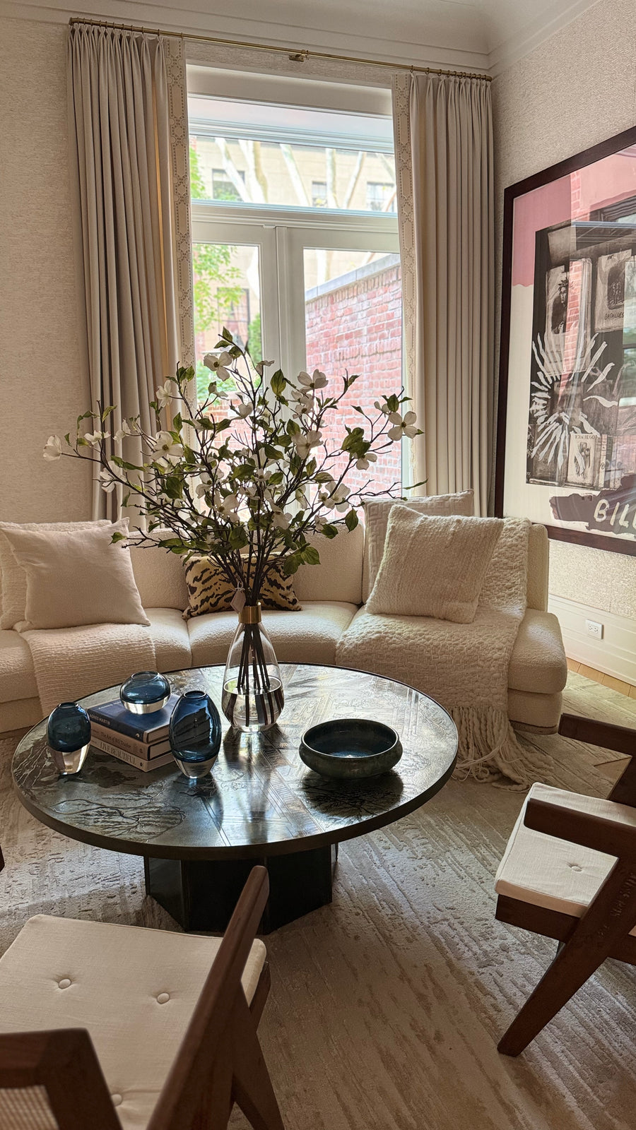 Dogwood Branches in Glass Vase