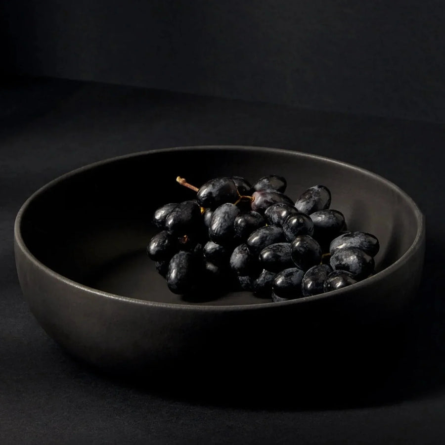 Shallow Stoneware Serving Bowl