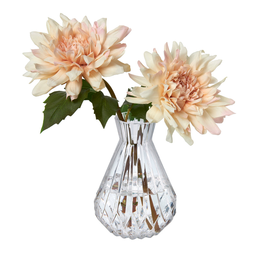 Dahlias in Glass Bud Vase