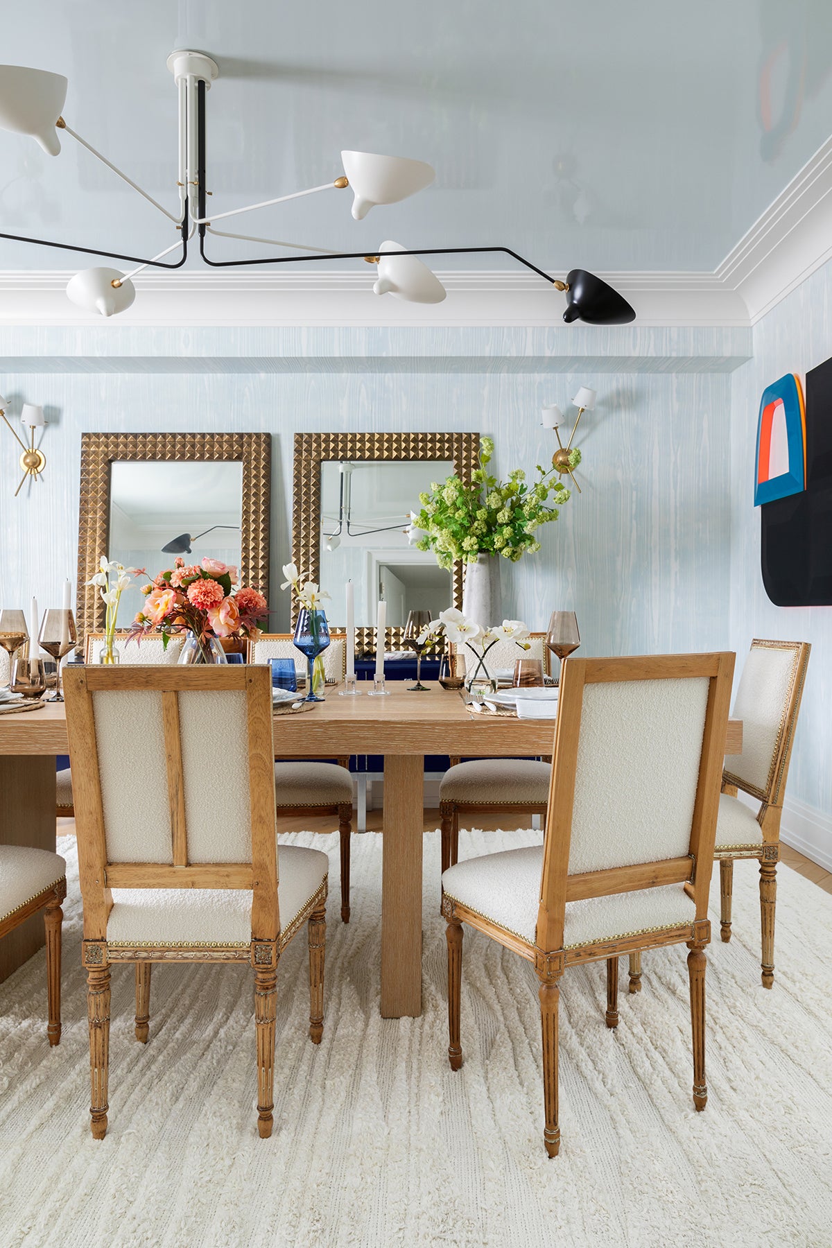 Colorful Dahlias in Glass Vase – ASHLEY STARK HOME