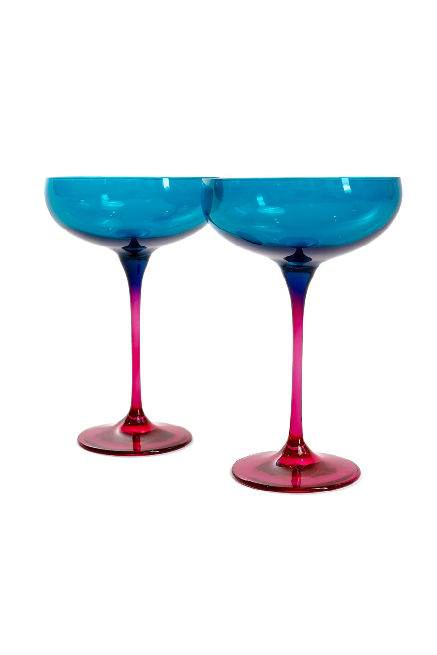 Colorblock Champagne Coupe - Set of 2