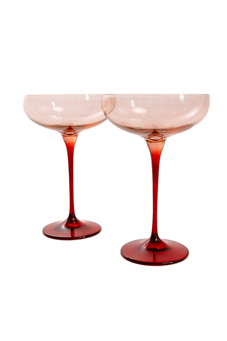 Colorblock Champagne Coupe - Set of 2