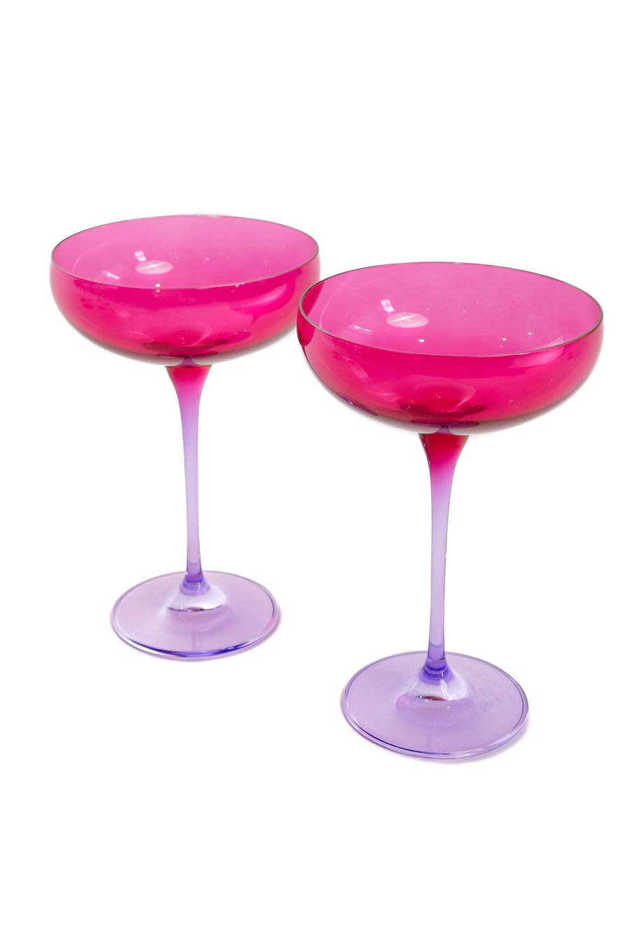 Colorblock Champagne Coupe - Set of 2