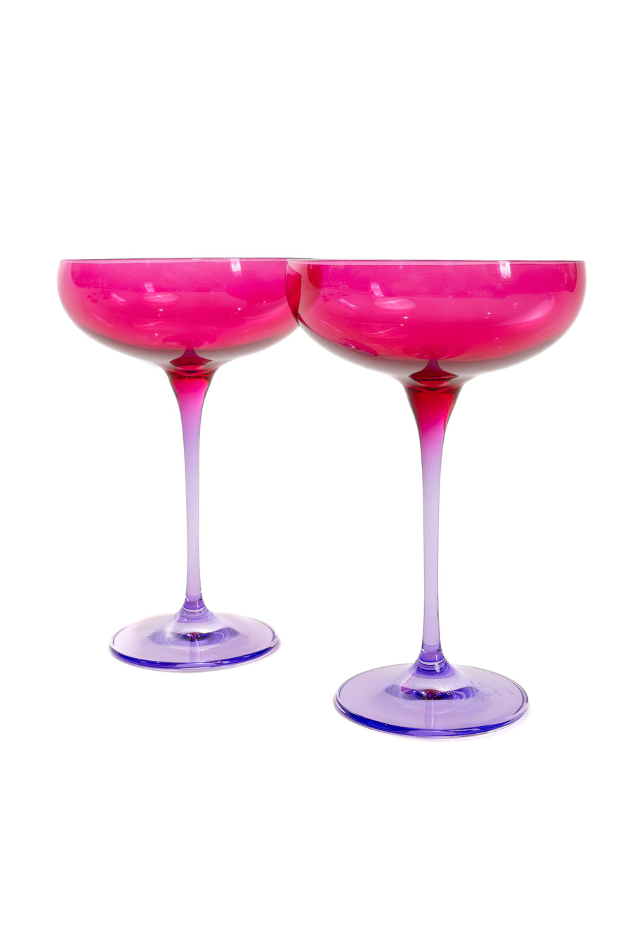 Colorblock Champagne Coupe - Set of 2