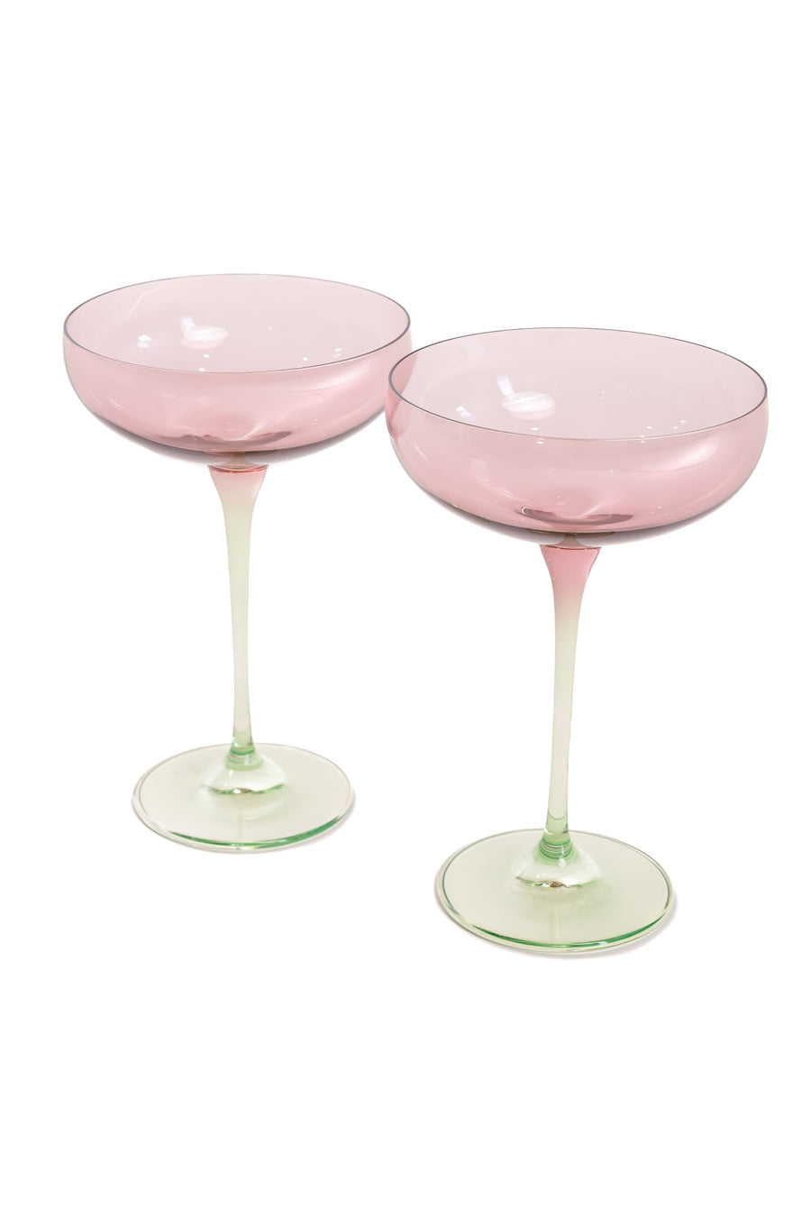 Colorblock Champagne Coupe - Set of 2