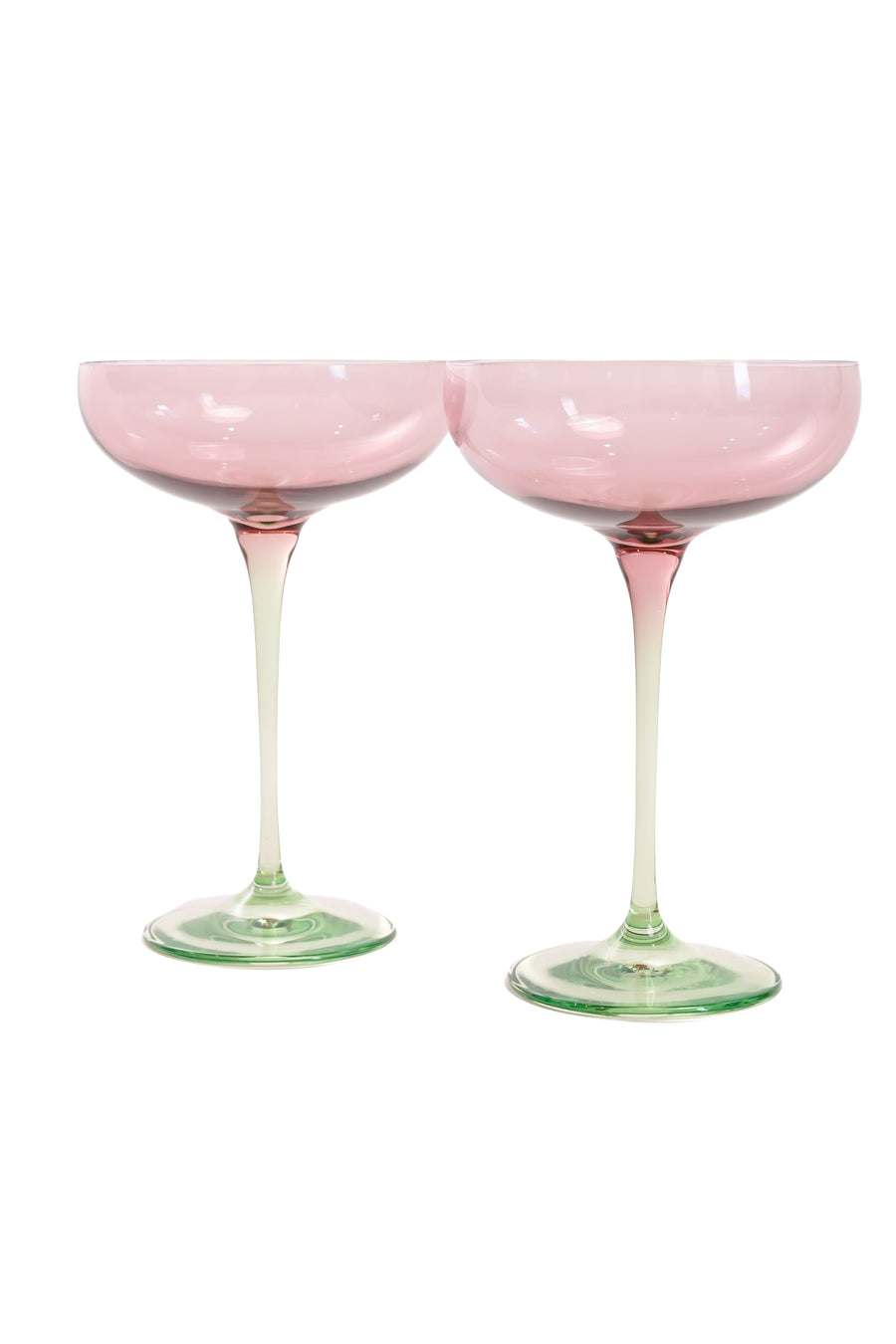 Colorblock Champagne Coupe - Set of 2