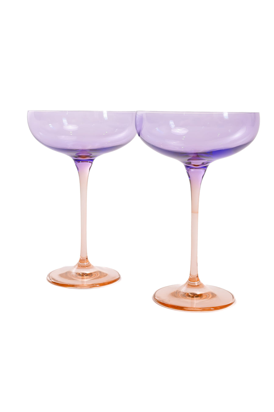 Colorblock Champagne Coupe - Set of 2