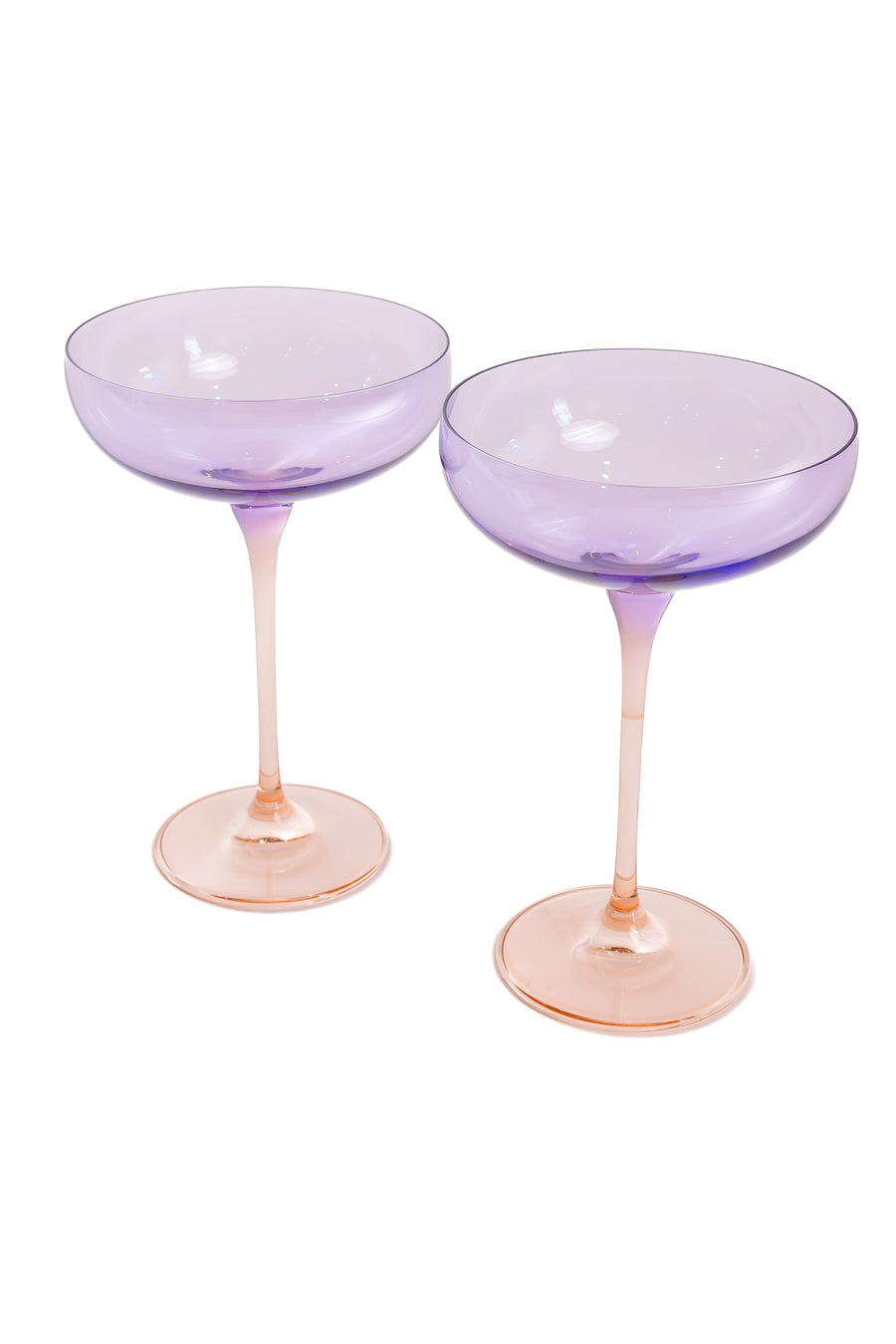 Colorblock Champagne Coupe - Set of 2