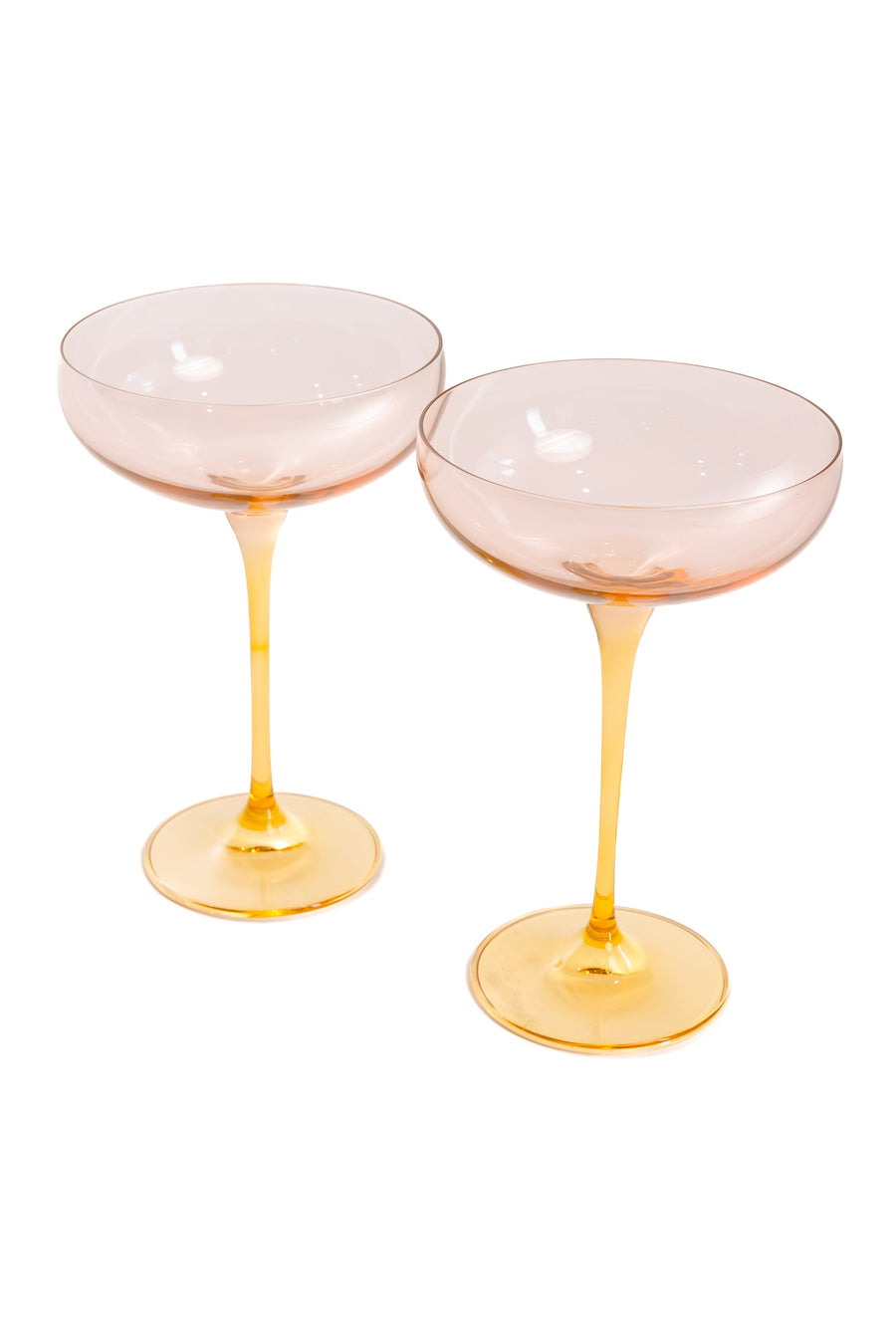 Colorblock Champagne Coupe - Set of 2