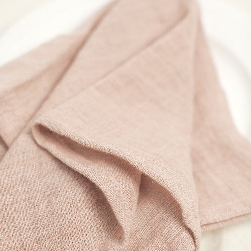 Stone Washed Linen Napkins - Set of 4