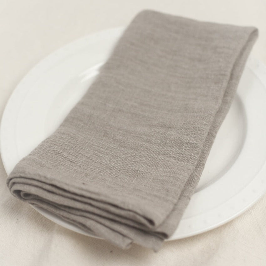 Stone Washed Linen Napkins - Set of 4