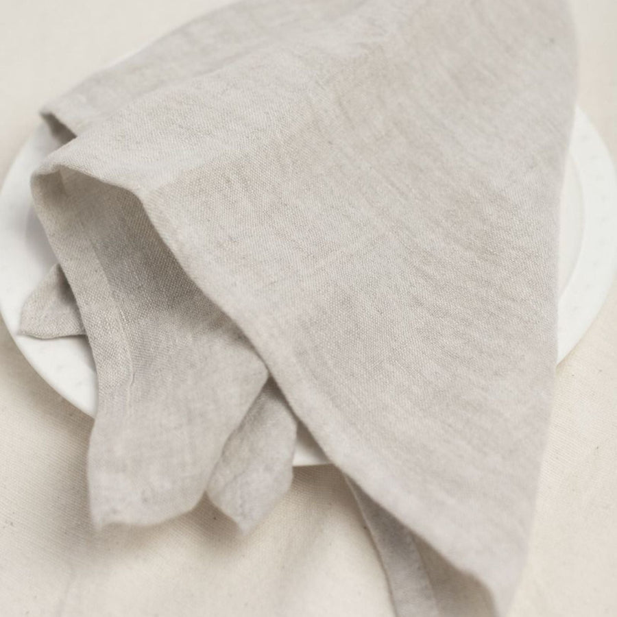 Stone Washed Linen Napkins - Set of 4