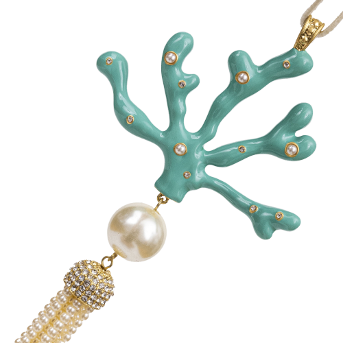 Coral Tassel Hanging Ornament