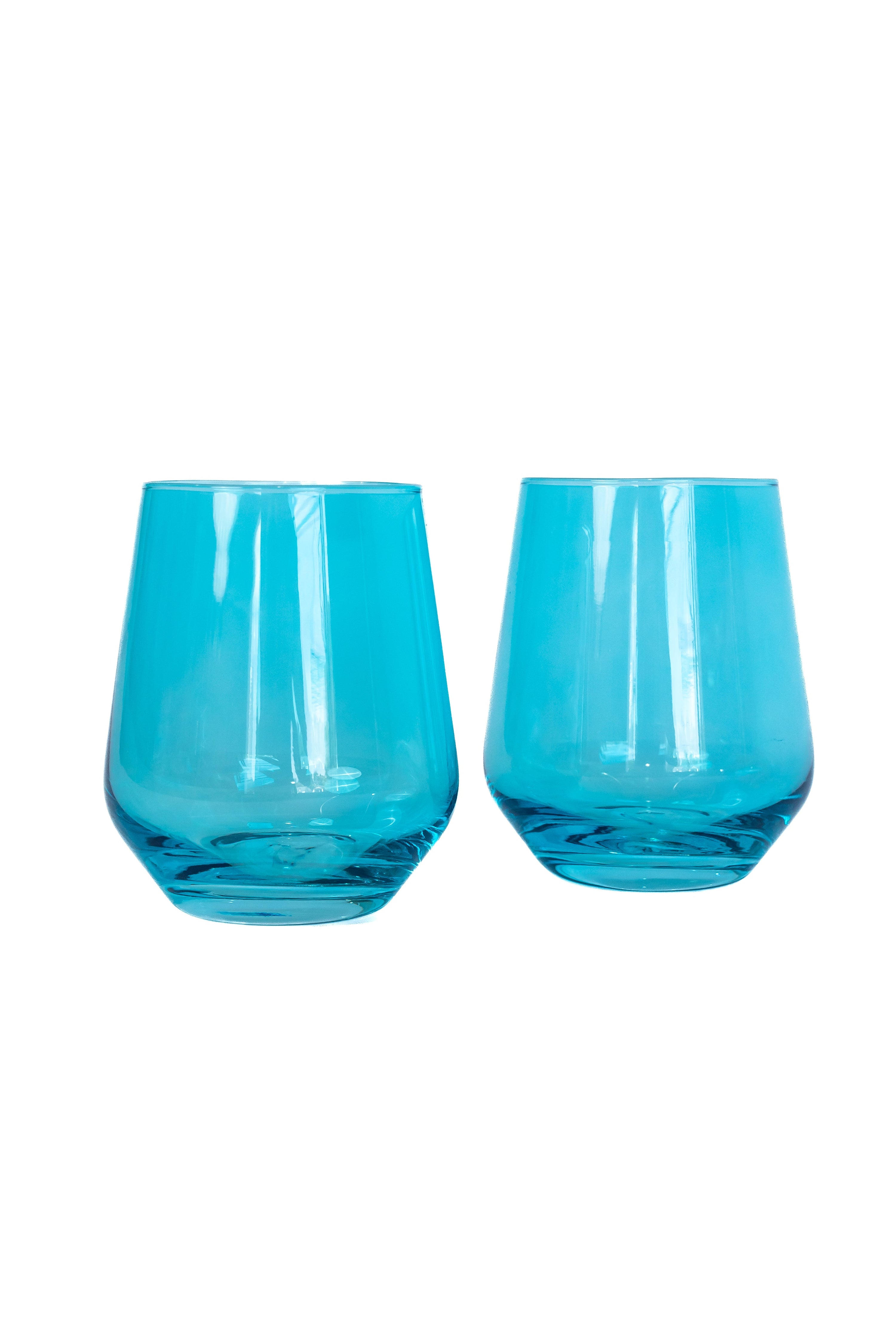 Estelle Colored Wine Stemless Glasses - Set of 6 {Cobalt Blue}
