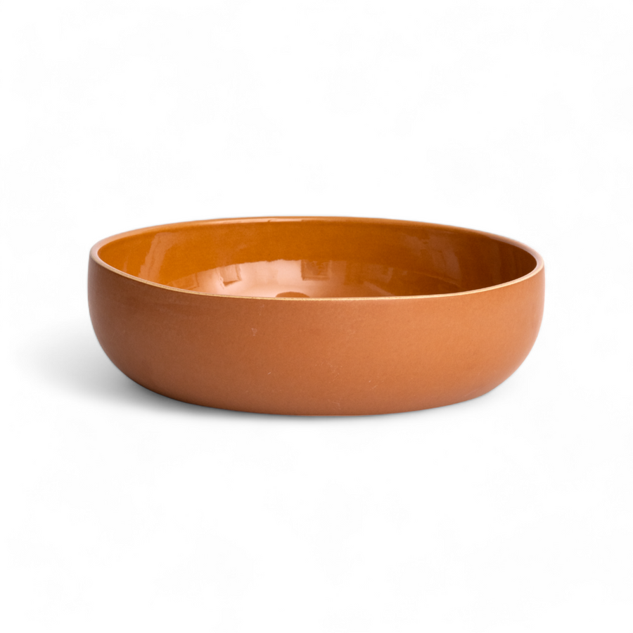 Shallow Stoneware Serving Bowl