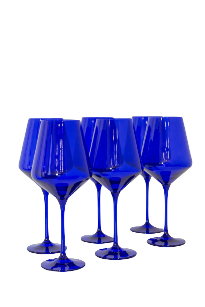 Estelle Colored Wine Stemware - Set of 6 {Black} – Estelle Colored
