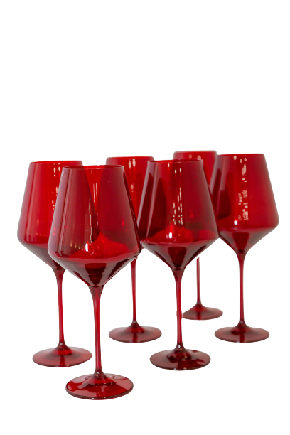 Red wine glasses - set of 6 – Story of Creations
