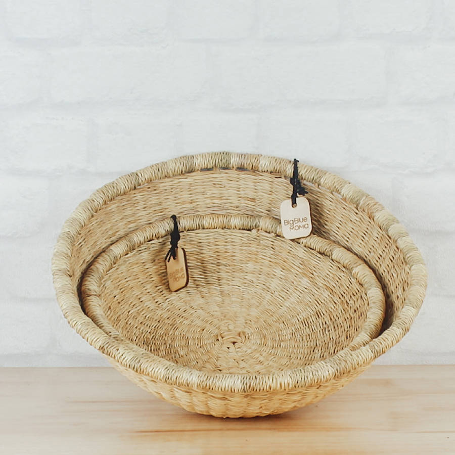 Bolga Tray Baskets