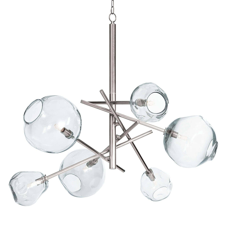 Molten Chandelier With Clear Glass