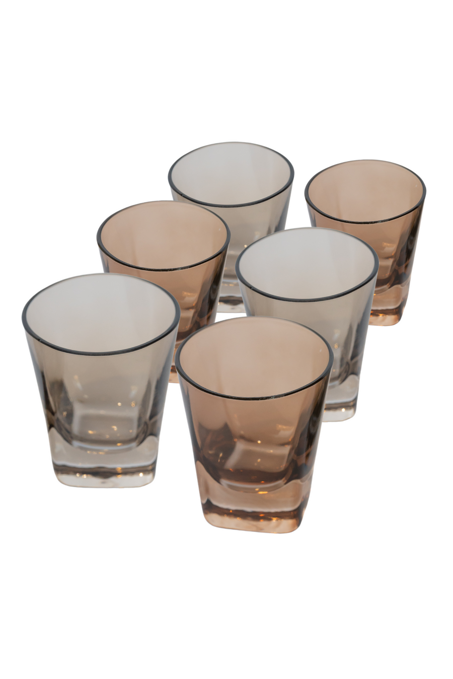 Smoke Mixed Shot Glasses - Set of 6