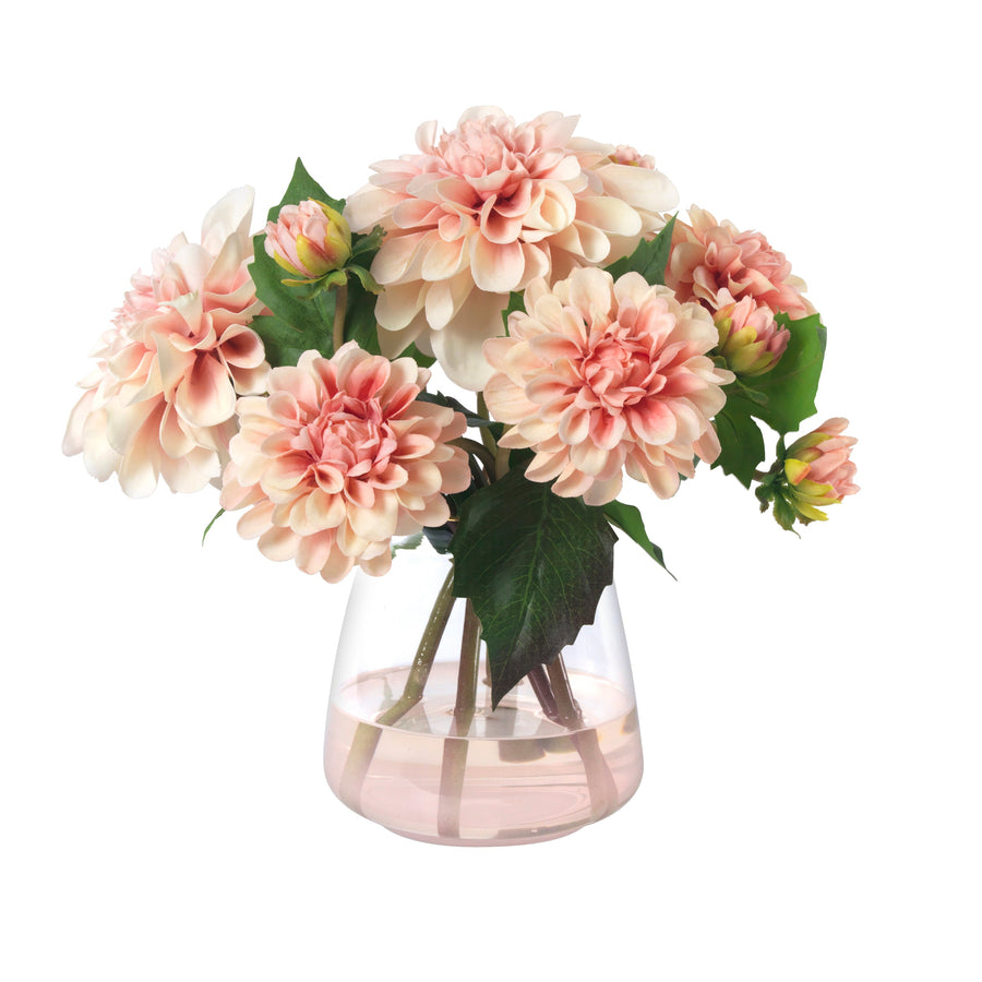 Pink Dahlias in Pink Ombre Vase