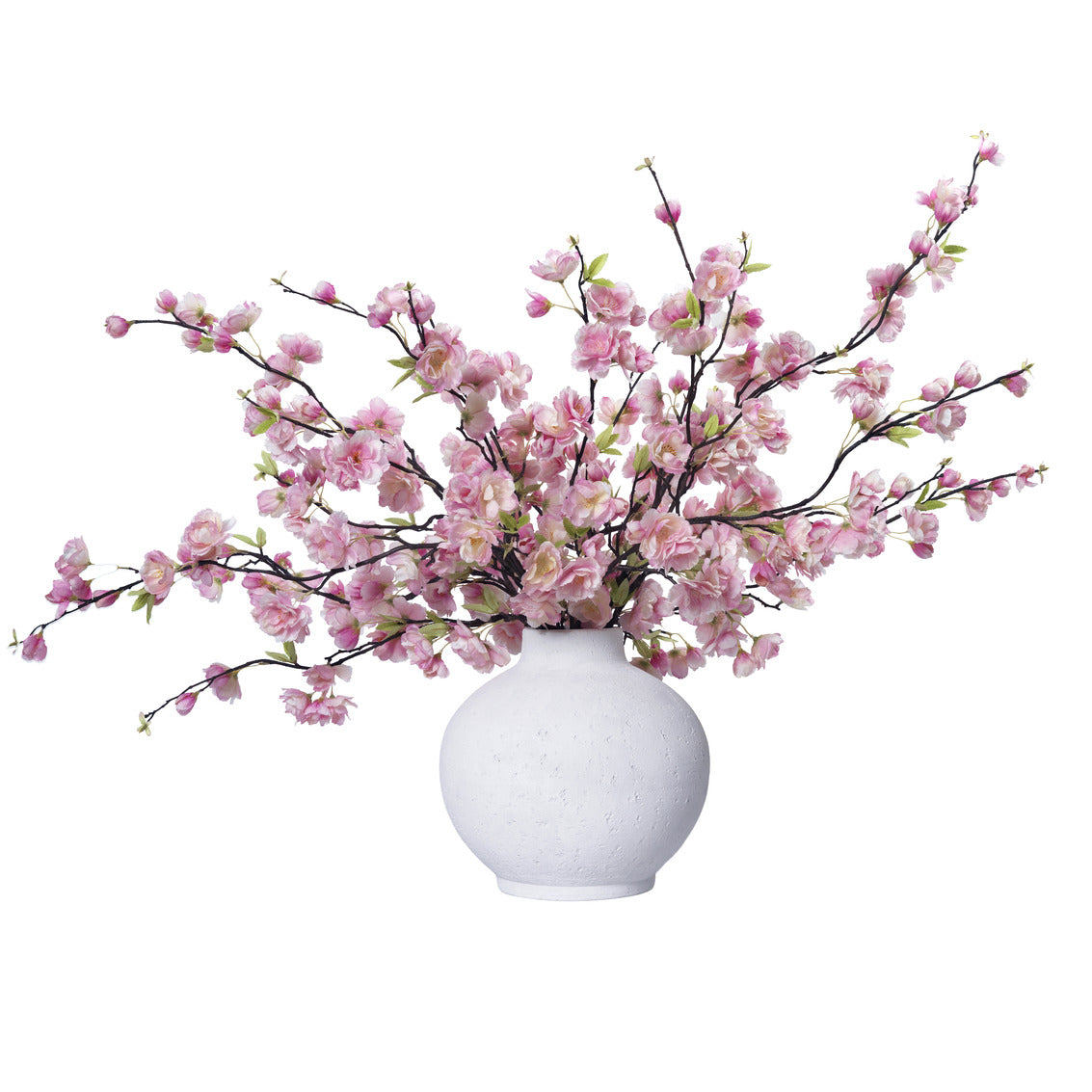 Pink Cherry Blossoms in Round Vase - Limited Edition