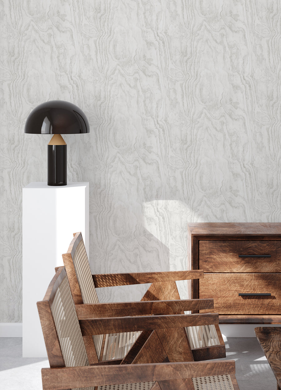 Grey Sloane Wood Peel & Stick Wallpaper