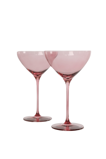 Estelle Colored Martini Glass - Set of 2 {Amethyst}