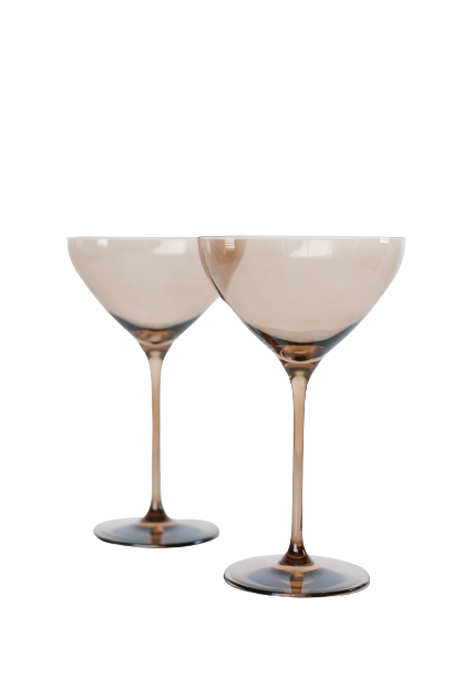 Estelle Colored Martini Glass - Set of 2 {Amethyst}