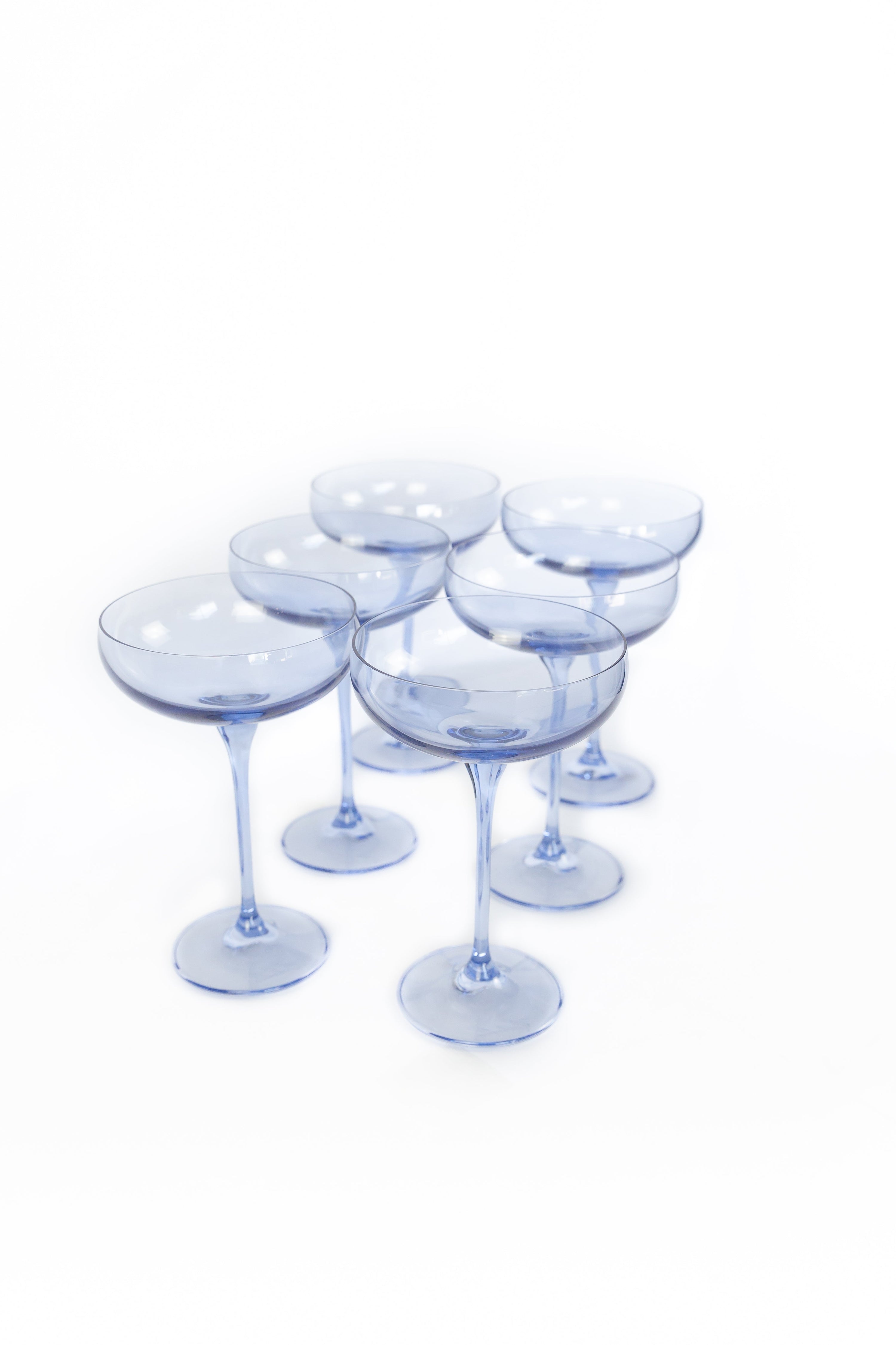 ESTELLE COLORED CHAMPAGNE COUPE STEMWARE - SET OF 6 {MIXED SET} – MAKENZIE  BAILEY