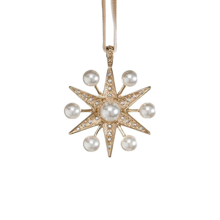Sputnik Pearl Star Ornament