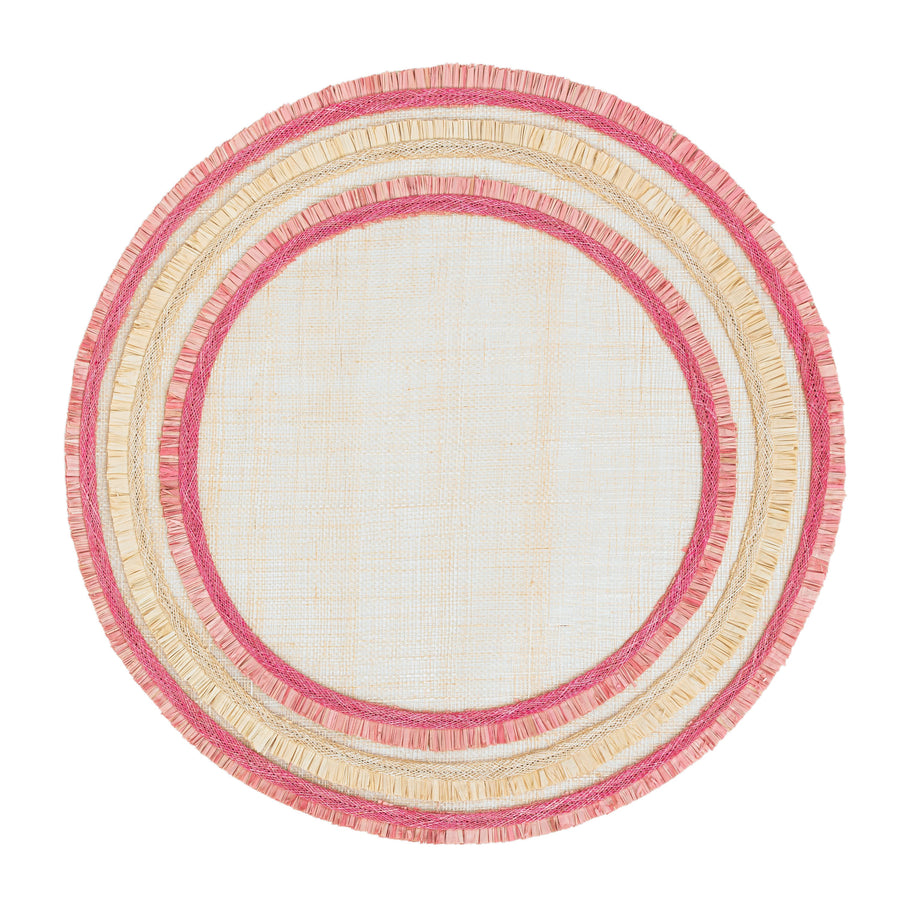 Ruffle Edge Straw Placemat - Set of 4