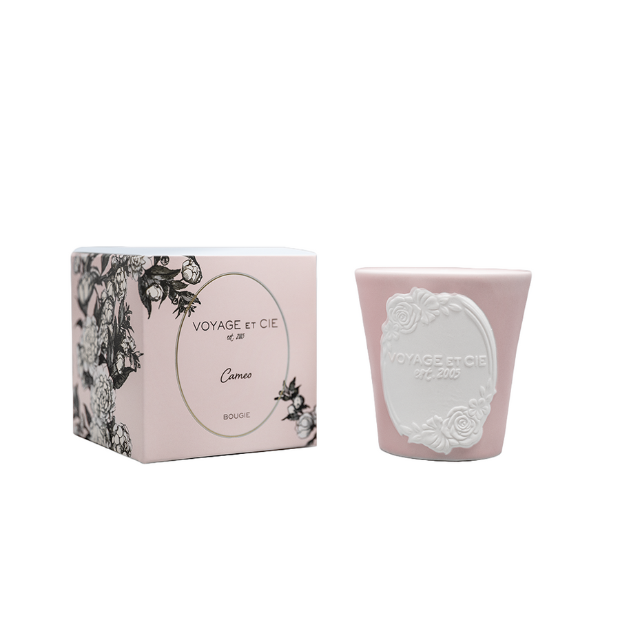 Pink Cameo Candle