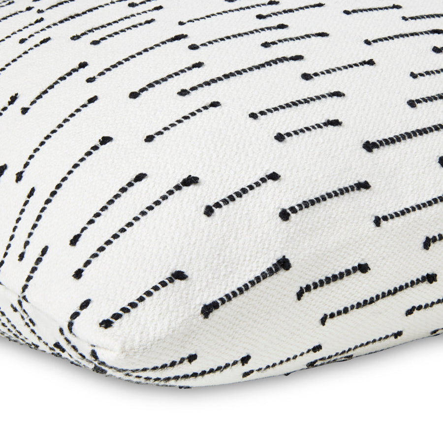 Ombre Embroidered Lines Pillow