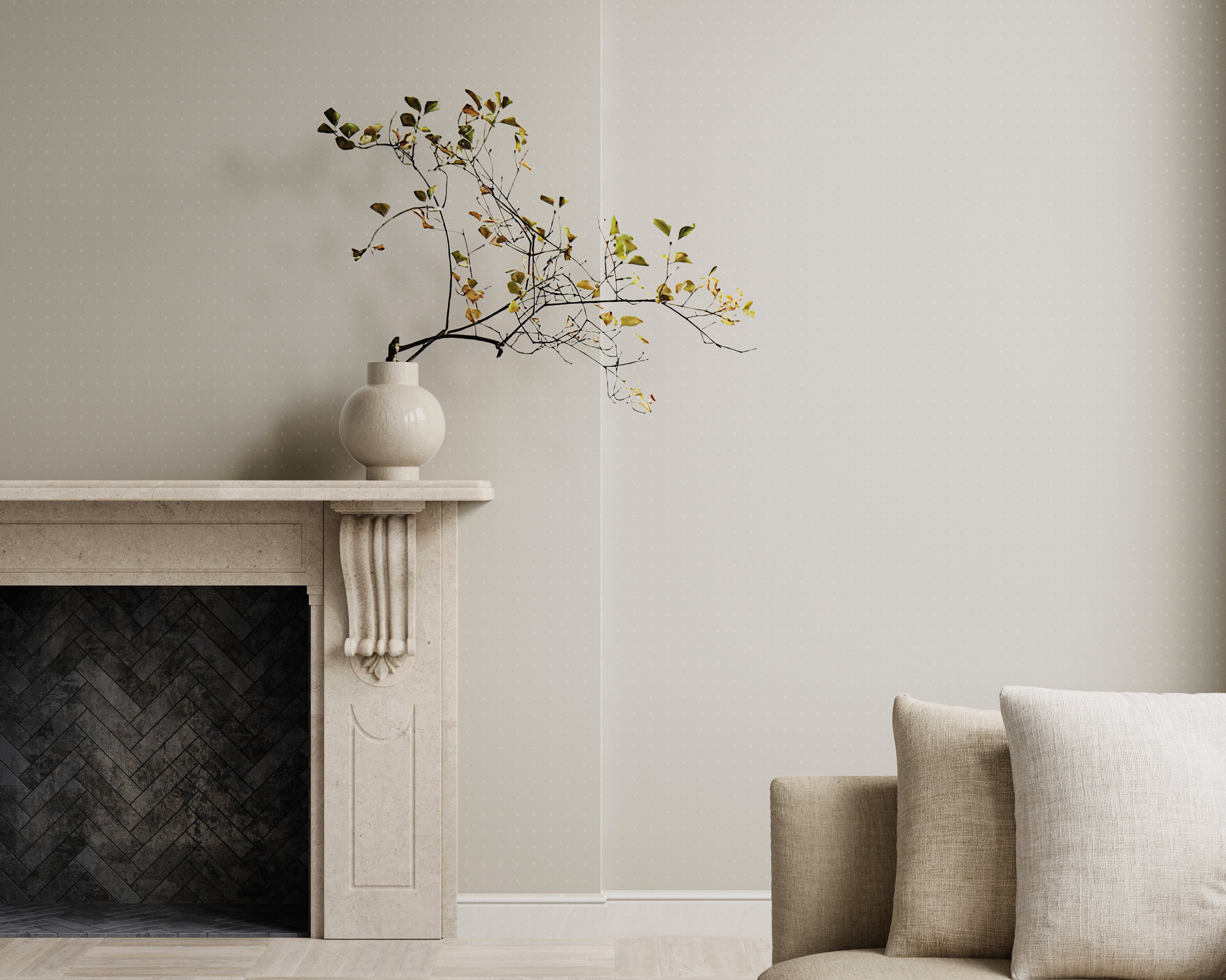 Flocked Point Wallcovering