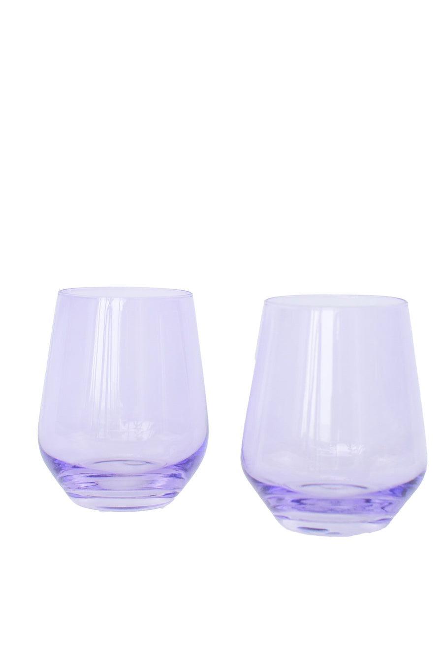 Set of 2 Creamsicle Colored Wine Glasses - Shop Now – glasshauseco